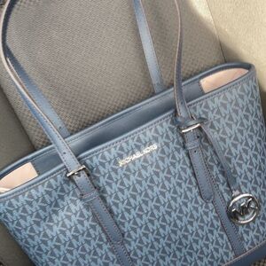 Michael Kors Blue Tote Bag